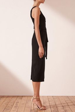 Shona Joy One Shoulder Black Dress Size 12 for rent on The Volte - image 2