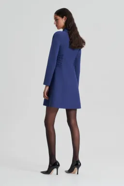 Scanlan Theodore Crepe Knit Daisy Shirt Dress Size M /Au 10 for rent on The Volte - image 3