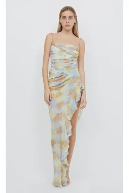 Bec & Bridge Zephy Asym Midi Dress Floral Size AU 8 for rent on The Volte - image 3