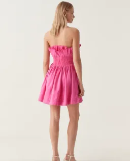 Aje Whisper Layered Mini Dress in Pink Size 6 for rent on The Volte - image 3