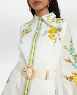 Zimmermann Halcyon Shirt Dress Floral Size 1 / AU 10 for rent on The Volte - image 2