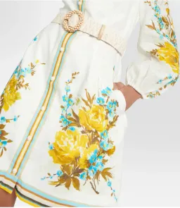 Zimmermann Halcyon Shirt Dress Floral Size 1 / AU 10 for rent on The Volte - image 3