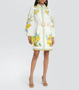 Zimmermann Halcyon Shirt Dress Floral Size 1 / AU 10 for rent on The Volte - image 1