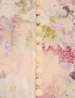 Zimmermann Lyrical Buttoned Midi Dress Floral Size 2/ AU 12  for rent on The Volte - image 3