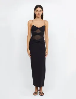 Bec & Bridge Montana Twist Maxi Dress Black Size 8 for rent on The Volte - image 1