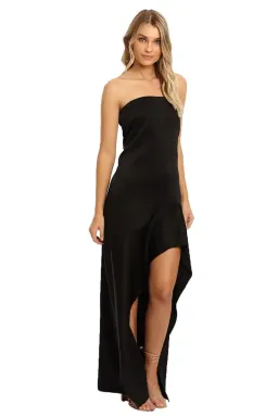 Camilla and Marc Strapless Akane Gown Black Size 10 for rent on The Volte - image 1