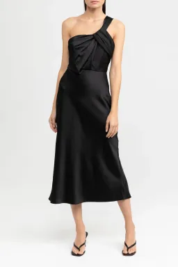 Significant Other Macy Midi Dress Black Size 10 for rent on The Volte - image 1