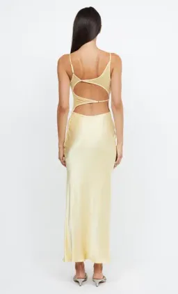 Bec & Bridge Margot Split  Midi Dress Yellow Size 10 for rent on The Volte - image 2