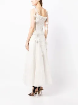 Rachel Gilbert Lorie Maxi Dress Ivory Size 0 / AU 6 for rent on The Volte - image 3