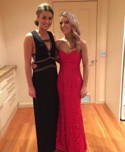 Sylvie Strapless Pattern Sequin Gown size 6 for rent on The Volte - image 1