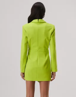 MISHA Aurelia Long Sleeve Mini Dress Lime Green Size 12/L for rent on The Volte - image 3