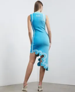 Ph5 Lydia Wavy Asymmetric Dress Blue Size 8 for rent on The Volte - image 2