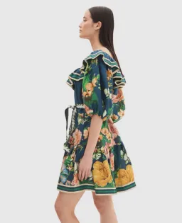 Alemais Lyla Frill Neck Mini Dress Floral Size 16 for rent on The Volte - image 2