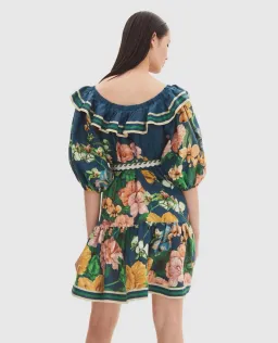 Alemais Lyla Frill Neck Mini Dress Floral Size 16 for rent on The Volte - image 3