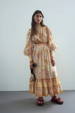 Alemais Solitaire Midi Dress Multi Size 14 for rent on The Volte - image 1