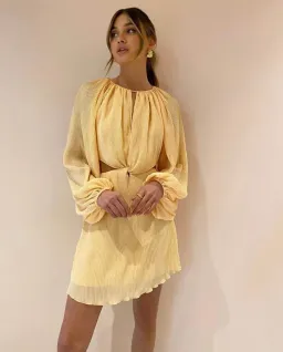 Issy Hummingbird Mini Dress in Rockmelon Size 6 for rent on The Volte - image 3