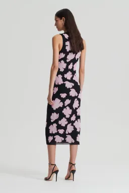 Scanlan Theodore Embroidered Floral Mesh Dress Size 6 for rent on The Volte - image 3
