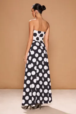 Sonya Moda Milano Polka Dot Dress Print Size 10 for rent on The Volte - image 3