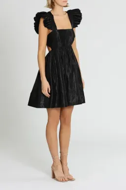 Aje Gazelle Mini Dress in Black Size 12 for rent on The Volte - image 2
