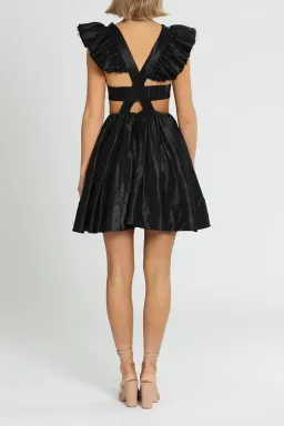 Aje Gazelle Mini Dress in Black Size 12 for rent on The Volte - image 3