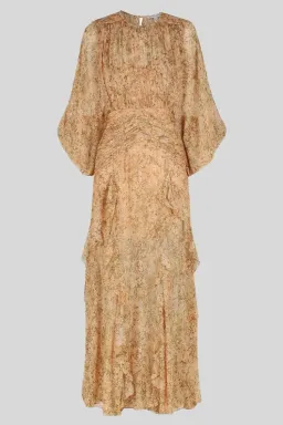 Shona Joy Louise Round Neck Balloon Sleeve Maxi Dress Floral Size 14 for rent on The Volte - image 2