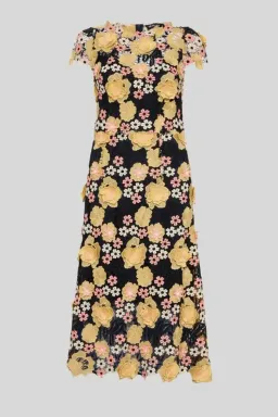 Moss and Spy Petal A-Line Midi Dress Floral Size 14 for rent on The Volte - image 2