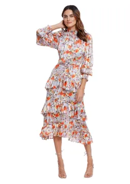 Elliatt Caseria Midi Dress Floral Size 12 for rent on The Volte - image 1