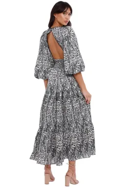 Elliatt Growth Midi Dress Print Size 12 for rent on The Volte - image 3