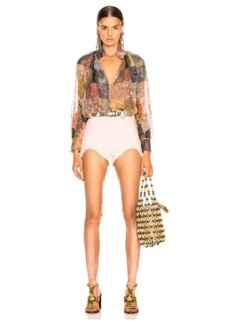 Zimmermann Ninety Six Smock Top Blouse Patchwork Paisley Size 1 / AU 10 for rent on The Volte - image 1