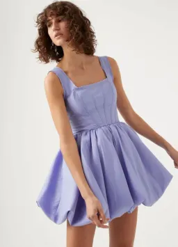 Aje Suzette Bubble Mini Dress Lavender Size 8 for rent on The Volte - image 2