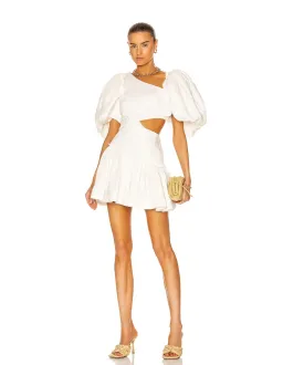 Aje Chateau Mini Dress Ivory Size 10 for rent on The Volte - image 1