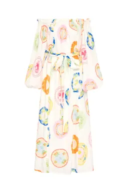 Palm Noose Sicily Dress Multi Print One Size for rent on The Volte - image 6