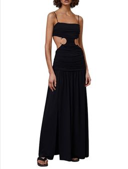 BEC & BRIDGE MINX SLEEVELESS BLACK TIE-BACK MIDI DRESS for rent on The Volte - image 1