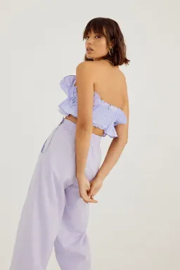 Sovere Studio Rapture Bodice and Pant Set Pale Peri Set Size 10 for rent on The Volte - image 4