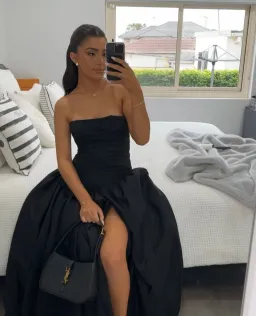 YSL Le 5 À 7 In Smooth Black Leather for rent on The Volte - image 2