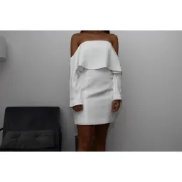 Keepsake the Label Stolen Dance Long Sleeve Mini Dress White Size 6 for rent on The Volte - image 4