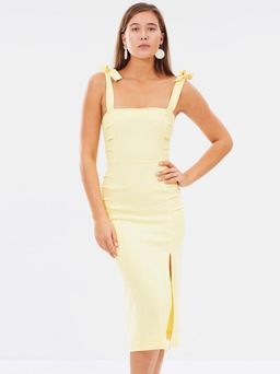 Bec & Bridge Bonita Tie Dress in Butter Size AU 6 for rent on The Volte - image 3