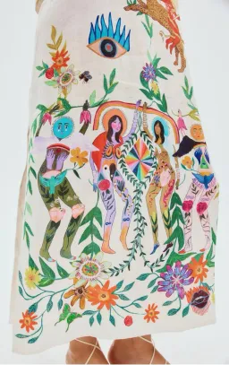 Alemais Meagan Midi Dress Multi Size 14 for rent on The Volte - image 4