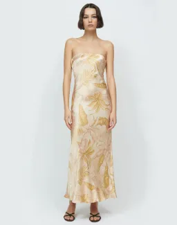 Bec & Bridge Dusty Strapless Maxi Dress Print Size 10 for rent on The Volte - image 1