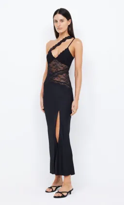 Bec & Bridge Ria Asym Maxi Dress Black Size 10 for rent on The Volte - image 3