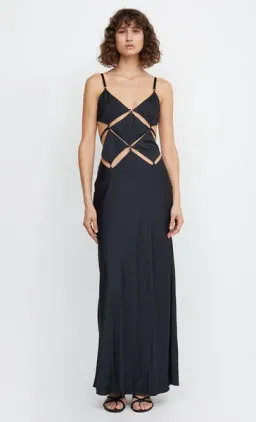 Bec & Bridge Diamond Days Strap Maxi Dress Black Size S / AU 8 for rent on The Volte - image 2