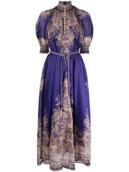 Zimmermann Anneke Swing Maxi Dress in Indigo Paisley Size 3/AU 14 for rent on The Volte - image 6