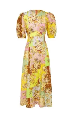 Alemais Matilde Midi Dress Multi Floral Size 6 for rent on The Volte - image 4
