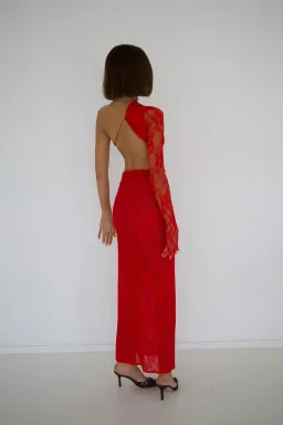 Deconduart Quinta Gown Red Size 8  for rent on The Volte - image 2