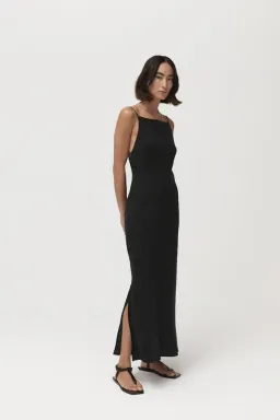 St. Agni Paris Maxi Dress Black Size S/Au 8 for rent on The Volte - image 1