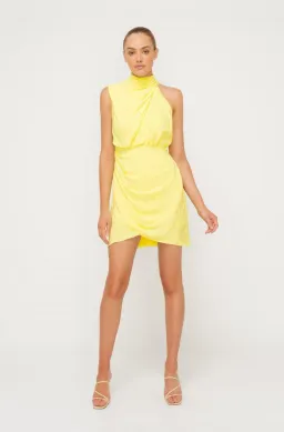 Sheike Gracie Mini Dress Yellow Size 16  for rent on The Volte - image 1