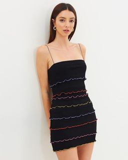 Bec & Bridge La Bamba Mini Dress Black Size AU 8 for rent on The Volte - image 2