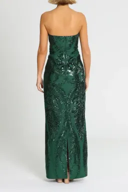 Elle Zeitoune Austin Gown Forest Green Size 12 for rent on The Volte - image 3