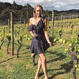 Zimmermann Rife Flounce Mini Dress Navy/Mustard Print Size 0 / AU 8 for rent on The Volte - image 4