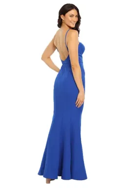 Elle Zeitoune Louisa Bustier Style Gown in Blue Size 10 for rent on The Volte - image 3